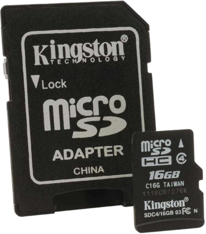 KINGSTON Memoria micro SD 16 GB classe 4 Kingston